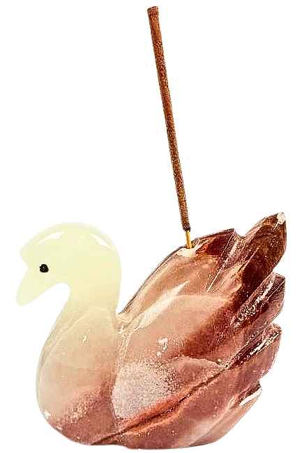 Onyx Duck Incense Holder - 8x6cm